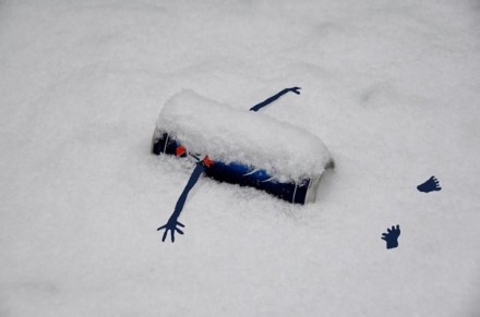 Streetart La neige