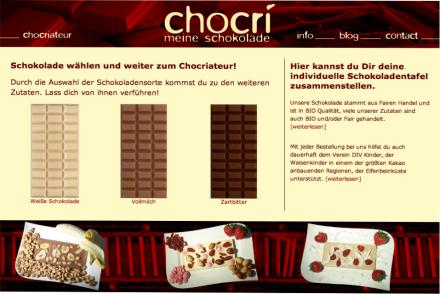 Chocri - Schokolade zum selbst zusammenstellen