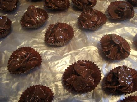 Weihnachtliche Pralinenproduktion
