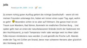 Rucksack-Gewinnerin