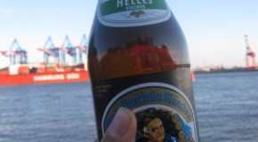 Ein Münchner Bier an der Hamburger Elbe
