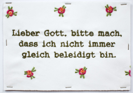 Geschenkidee handbestickte Postkarte von felicitas333 auf DaWanda