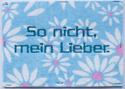 Geschenkidee handbestickte Postkarte von felicitas333 auf DaWanda