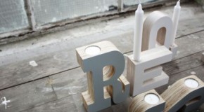 Leuchtende Buchstaben