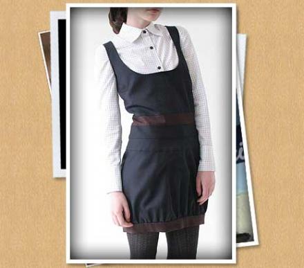 Lisa Wool Balloon Dress von Rhombus