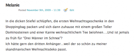 Gewinnerin la Mesa Gewinnspiel