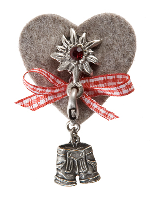 Oktoberfest Accessoire Filzherz Anstecker Oktoberfest Accessoire Filzherz Anstecker
