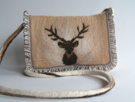 Oktoberfest Accessoire Tasche aus Filz mit Hirsch Oktoberfest Accessoire Tasche aus Filz mit Hirsch